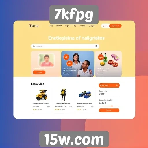 Navegação e usabilidade do site 7kfpg em destaque